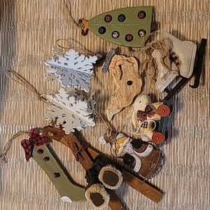 Wood Christmas ornaments